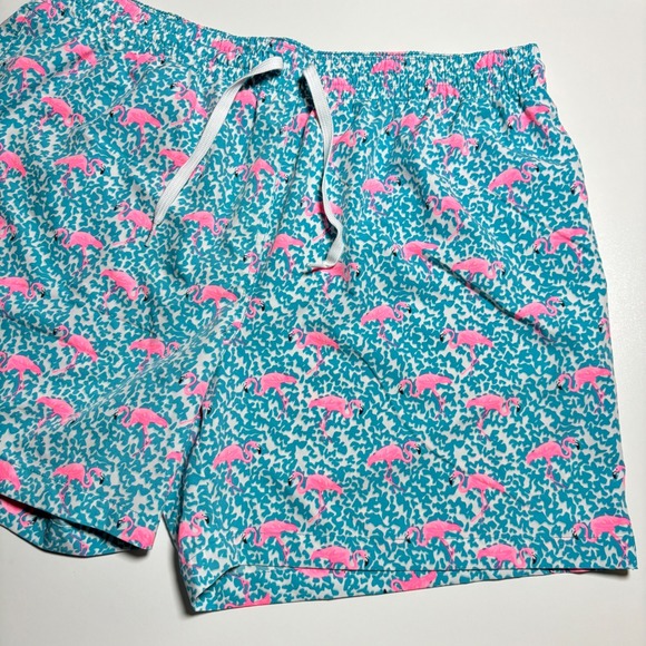 chubbies Other - Chubbies Teal Flamingo Swim Trunks Mens‎ XXL Lined Preppy Blue Swim Bathing Suit
